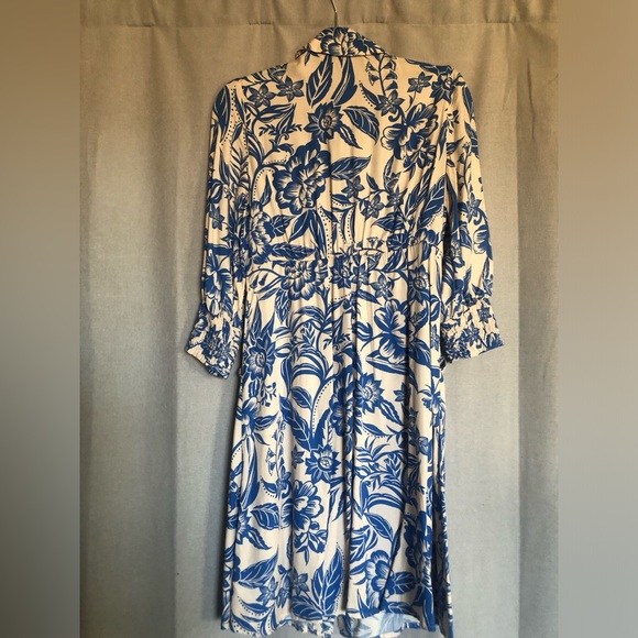 cabi Athena dress. blue and cream. XS. Excellent condition. - Picture 4 of 4